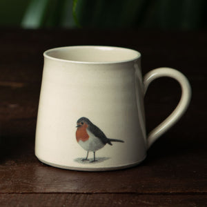 Made in Galway this robin mug was produced using eco-friendly proceses