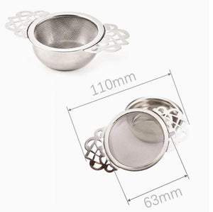 Organic Chamomile Tea and Stainless Steel Strainer