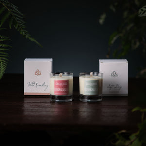 sustainable Irish handmade candle.  A fragrance inspired by the Irish landscape each scent tells a story unique to Ireland.  Each Candle is presented in a beautiful Gift Box which tells the unique story of the fragrance.