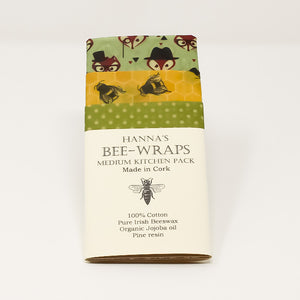 Hanna’s Bee-wraps beeswax from my own beehives, organic Jojoba oil, and pine resin.