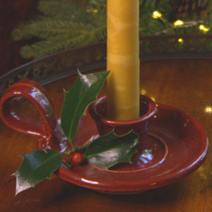 Red berry Wee Willie Winkie Candle part of a Christmas Gift pack